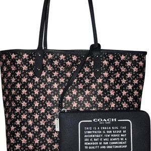 Coach Star Midnight Reversible Tote F29017. NWT